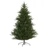 Karácsonyfa 183 cm valósághű megjelenés, tűzálló anyag, stabil fém állvánnyal