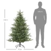 Karácsonyfa 150 cm valósághű megjelenés, tűzálló anyag, stabil fém állvánnyal