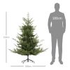 Műfenyő 100x100x150 cm élethű dús karácsonyfa 1290 ágú, gyors összeállítású