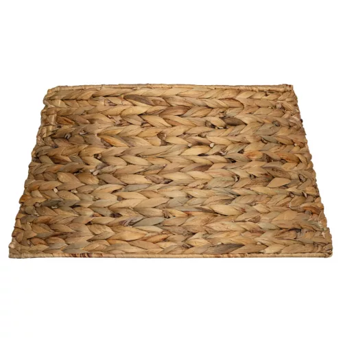 Karácsonyfa talptakaró Ø60x28 cm kézzel font karácsonyfa szoknya fém merevítéssel, rusztikus stílusban