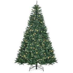   Műfenyő beépített LED-világítással 210 cm magas, 700 melegfehér LED, 2154 ág