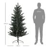Műfenyő 180 cm természetes hatású, tűzálló ágakkal, fém talppal, 467 ággal