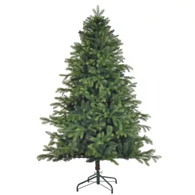 Karácsonyfa 183 cm valósághű, tűzálló műfenyő stabil fém talppal