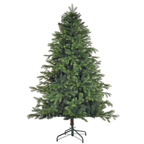 Karácsonyfa 183 cm valósághű műfenyő stabil fém talppal