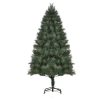 Műfenyő karácsonyfa 180 cm magas, Ø90 cm, természetes tűlevelű hatással, stabil fém talppal, zöld színben