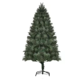   Műfenyő karácsonyfa 180 cm magas, Ø90 cm, természetes tűlevelű hatással, stabil fém talppal, zöld színben