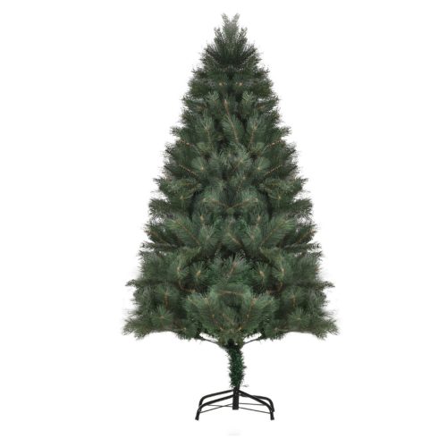 Műfenyő karácsonyfa 180 cm magas, Ø90 cm, természetes tűlevelű hatással, stabil fém talppal, zöld színben