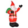 Felfújható Mikulás LED-világítással 240 cm magas kültéri karácsonyi dekoráció
