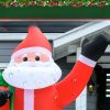 Felfújható Mikulás LED-világítással 240 cm magas kültéri karácsonyi dekoráció