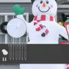 Felfújható hóember LED-világítással 240 cm magas kültéri karácsonyi dekoráció