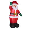 Felfújható Mikulás LED-világítással 184 cm magas kültéri karácsonyi dekoráció