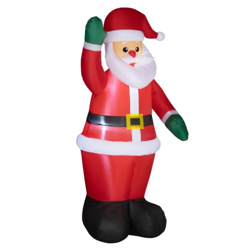 Felfújható Mikulás LED-világítással 184 cm magas kültéri karácsonyi dekoráció