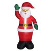 Felfújható Mikulás LED-világítással 184 cm magas kültéri karácsonyi dekoráció