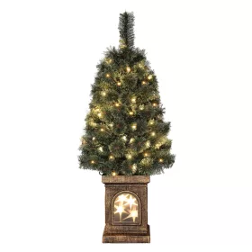   Műfenyő LED világítással 90 cm magas, 8 fényprogrammal, dimmelhető, időzítővel, zöld színben