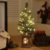 Műfenyő LED világítással 90 cm magas, 8 fényprogrammal, dimmelhető, időzítővel, zöld színben