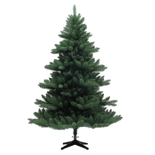 Műfenyő 180 cm Nordmann-típusú, élethű karácsonyfa széles és dús kivitel, stabil fém talppal