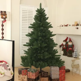   Műfenyő 180 cm Nordmann-típusú, élethű karácsonyfa széles és dús kivitel, stabil fém talppal