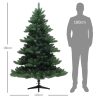 Műfenyő 180 cm Nordmann-típusú, élethű karácsonyfa széles és dús kivitel, stabil fém talppal