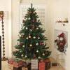 Műfenyő 180 cm Nordmann-típusú, élethű karácsonyfa széles és dús kivitel, stabil fém talppal
