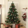 Műfenyő 180 cm Nordmann-típusú, élethű karácsonyfa széles és dús kivitel, stabil fém talppal