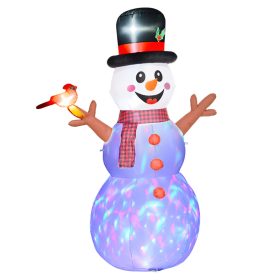   Felfújható hóember LED-világítással 240 cm magas kültéri karácsonyi dekoráció