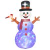 Felfújható hóember LED-világítással 240 cm magas kültéri karácsonyi dekoráció