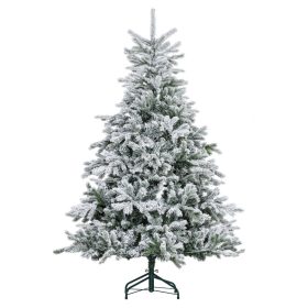   Karácsonyfa 180 cm havas hatású gyorsan összeszerelhető, fém talppal