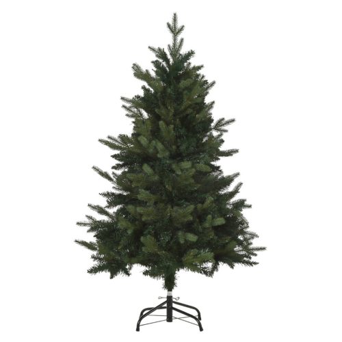 Műfenyő 120 cm magas, természetes hatású, 657 ág, stabil fémtalppal