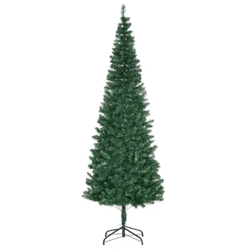 Műfenyő 210 cm karácsonyfa dús, valósághű ágakkal, stabil fém talppal és csillag díszcsúccsal