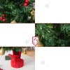 Mini LED-es karácsonyfa 60 cm magas, arany díszekkel, piros bogyókkal és melegfehér fényekkel