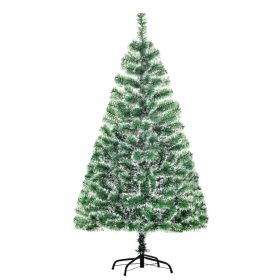   Műfenyő havas hatású tűlevelekkel 150 cm, 416 ág, stabil fémtalppal