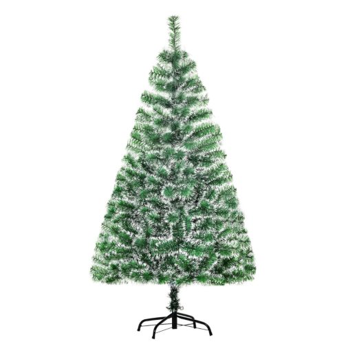 Műfenyő havas hatású tűlevelekkel 150 cm, 416 ág, stabil fémtalppal