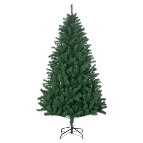   Műfenyő 180 cm beltéri karácsonyfa 1000 ággal, fém talppal, zöld színben