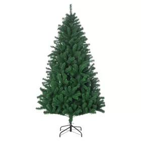   Műfenyő 180 cm beltéri karácsonyfa 1000 ággal, fém talppal, zöld színben