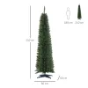 Műfenyő 210 cm élethű karácsonyfa stabil fém talppal