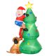Felfújható karácsonyfa LED-világítással 180 cm automatikus ventilátorral