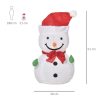 Világító hóember LED-fényekkel 51 cm magas karácsonyi dekoráció beltérre és kültérre