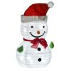 Világító hóember LED-fényekkel 51 cm magas karácsonyi dekoráció beltérre és kültérre