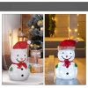 Világító hóember LED-fényekkel 51 cm magas karácsonyi dekoráció beltérre és kültérre