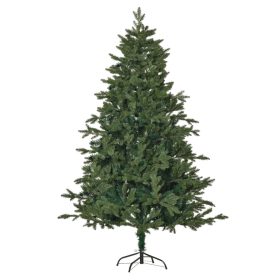   Műfenyő 180 cm magas, élethű karácsonyfa 748 ág, PVC + PE tűlevelek, stabil fém talppal