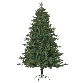   Műfenyő 180 cm magas, élethű karácsonyfa 748 ág, PVC + PE tűlevelek, stabil fém talppal