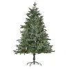 Műfenyő 150 cm magas, élethű karácsonyfa 444 ág, 3 féle levélforma, stabil fém talppal