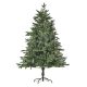 Műfenyő 150 cm magas, élethű karácsonyfa 444 ág, 3 féle levélforma, stabil fém talppal