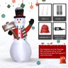 Felfújható hóember LED-világítással 180 cm kültéri karácsonyi dekoráció ventilátorral