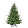 Műfenyő 136x136x180 cm élethű karácsonyfa dús Nordmann műfenyő, gyors összeállítással