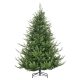 Műfenyő 136x136x180 cm élethű karácsonyfa dús Nordmann műfenyő, gyors összeállítással