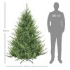Műfenyő 136x136x180 cm élethű karácsonyfa dús Nordmann műfenyő, gyors összeállítással
