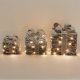 Christmas decoration LED gift boxes set of 3 green, with timer function, Christmas lighting