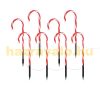 Candy Cane Christmas garden candy cane set of 8 45x700 cm 40LED warm white, Christmas decoration