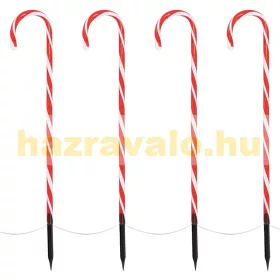 Candy Cane karácsonyi kerti cukorpálca 5 darabos készlet 73x400 cm 56LED meleg fehér, karácsony
